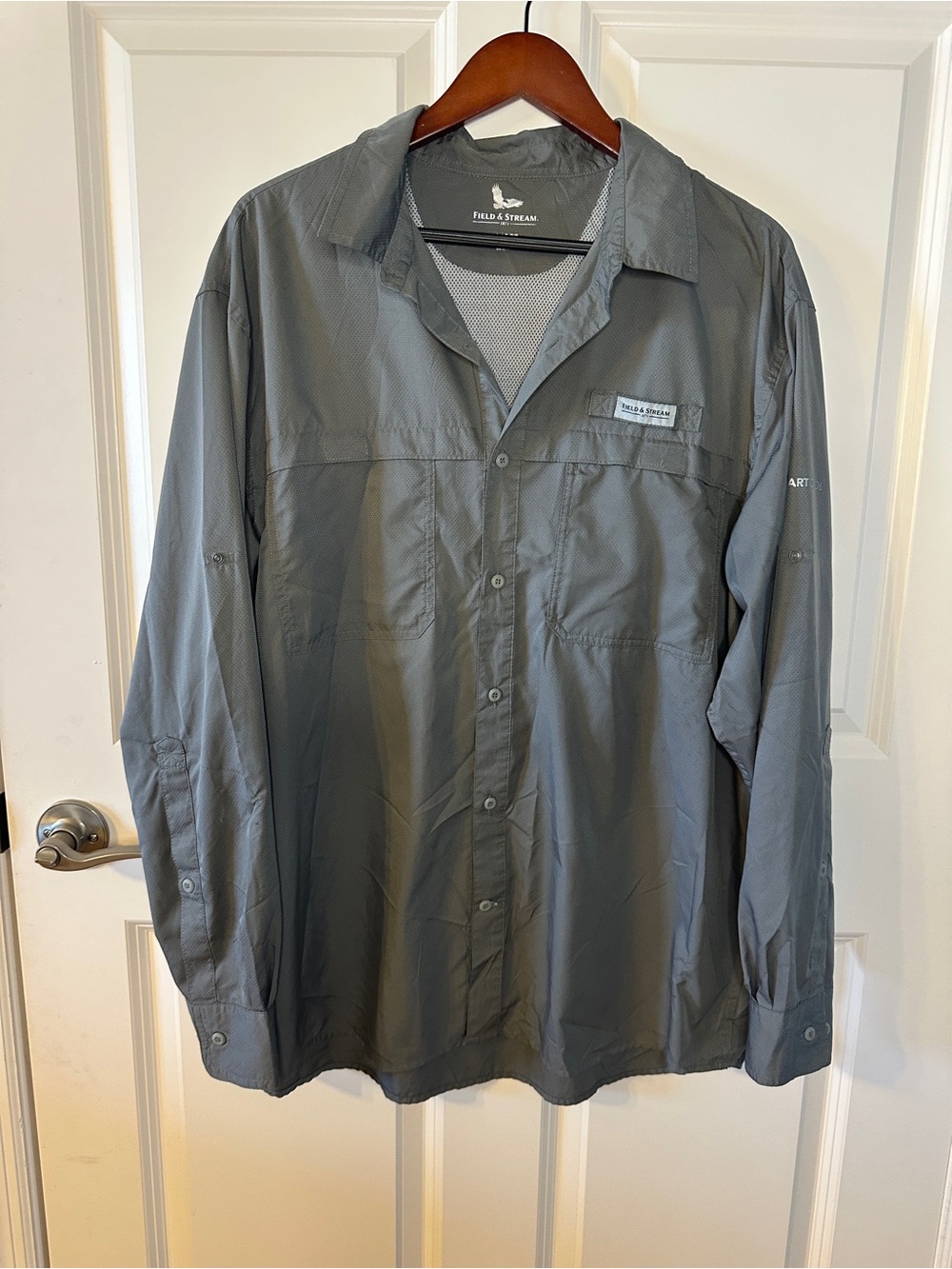 Field &Stream Vented Fishing Shirt Quick Dry Performance Hiking Outdoor Gorpcore